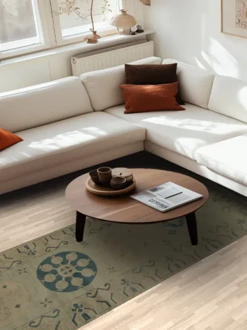 Vegetable Dye Khotan Wool Runner Rug 3x12