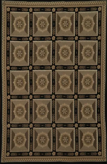 Sophisticated Sunburst Tapestries Rug 8x10