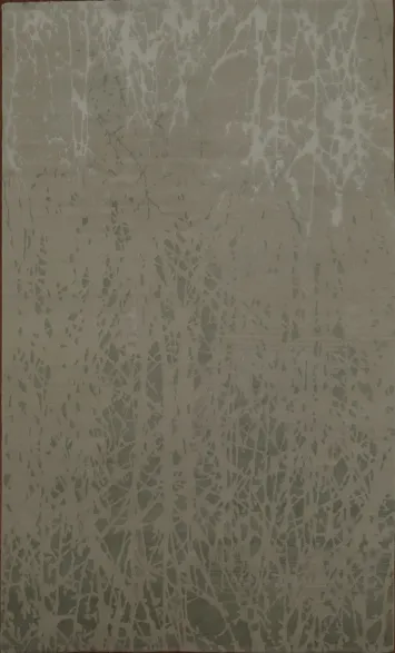 Nature-Like Branch Pattern Rug in Soothing Earth Shades 8x10