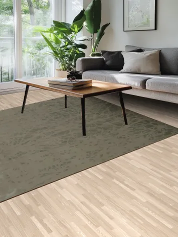 Nature-Like Branch Pattern Rug in Soothing Earth Shades 8x10