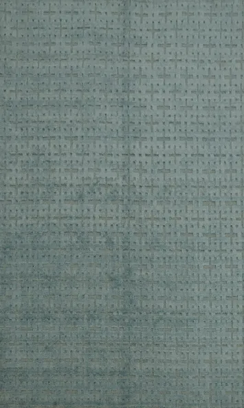 Elegant Blue Textured Rug for Contemporary Living Spaces 5x7