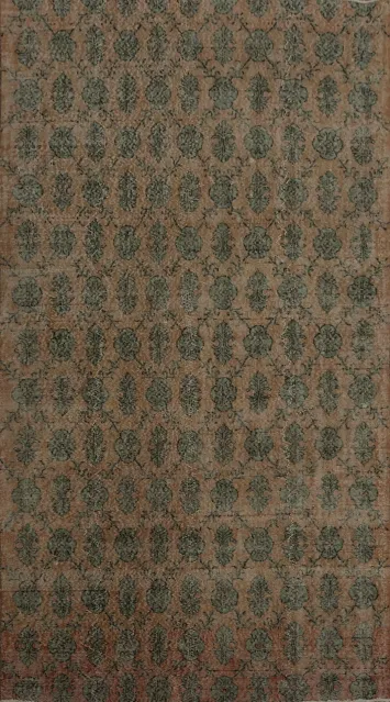 Elegant Vintage-Inspired Distressed Turkish Rug Repeat Patterns 6x9
