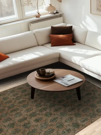 Elegant Vintage-Inspired Distressed Turkish Rug Repeat Patterns 6x9