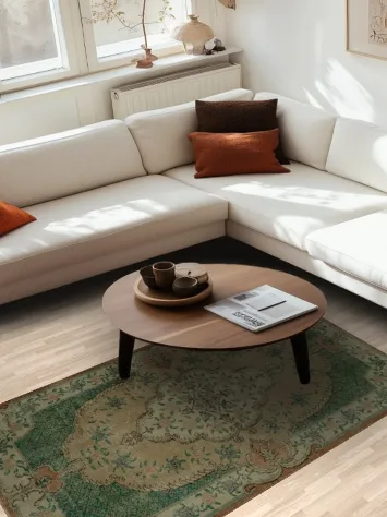 Classic Oriental Distressed Turkish Rug 4x7