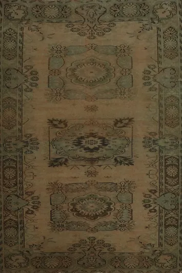 Elegant Vintage Distressed Decorative Area Rug Earthy Tones 6x9
