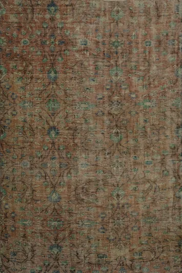 Classic Rustic-Inspired Distressed Turkish Rug Perfect for Sophisticated Vintage Appeal 5x8