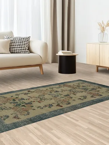 Vintage Distressed Turkish Rug 4x6