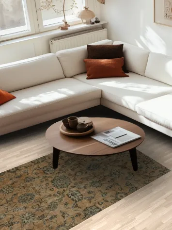 Elegant Vintage Distressed Turkish Rug 4x7