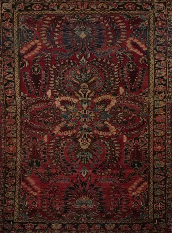 Classic Persian Rug: Antique Sarouk Rug 3x5