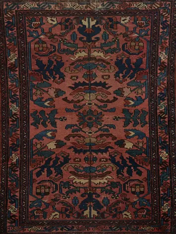 Traditional  Vegetable Dye Antique Persian Rug 2x4