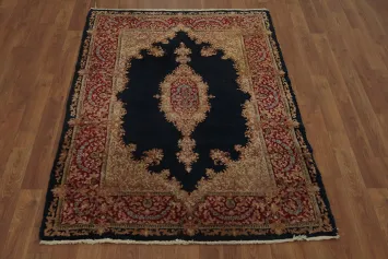 Elegant Medallion Kerman Vintage Rug 3x5