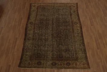 Pre-1900 Antique Mahal Persian Area Rug 7x10