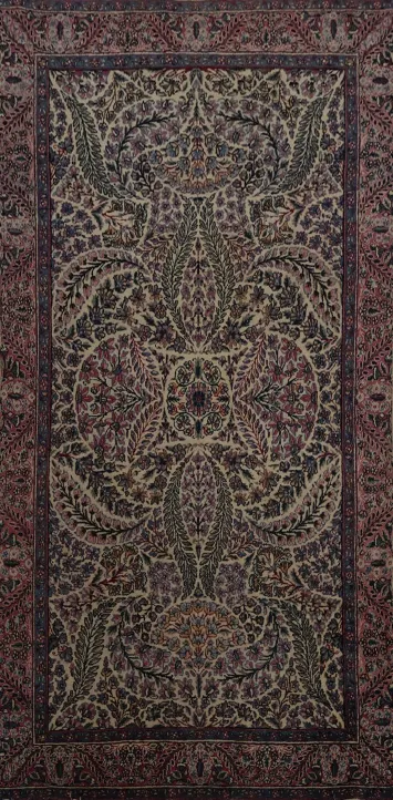 Collectible Vegetable Dye Kerman Persian Rug 4x6