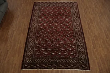 Luxurious Scarlet Turkoman Persian Rug, Perfect for Sophisticated Living 8x12