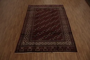 Geometric Bokhara Turkoman Persian Area Rug 9x13