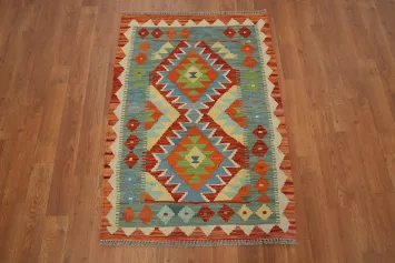 Handwoven Multicolor Tribal Kilim Rug