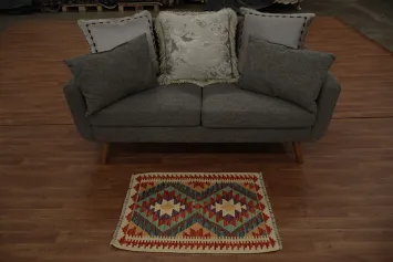 Authentic Handmade Wool Kilim Rug 2X3