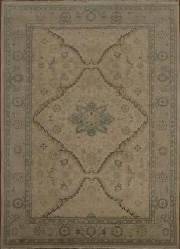 Vegetable Dye Decorative Ziegler Oriental Area Rug 9x13