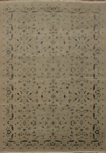 Elegant Beige Ziegler Area Rug with Intricate Floral Patterns 6x9