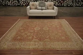 Elegant Square Rug with Delicate Floral Motifs Ziegler 8x8