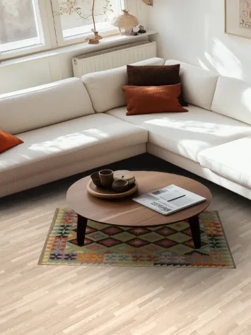 Colorful Handwoven Kilim Rug 3x5