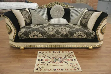 Elegant Floral Beige Rug 2X3 with Intricate Design