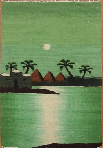 Green Oasis Kilim Rug 2X3