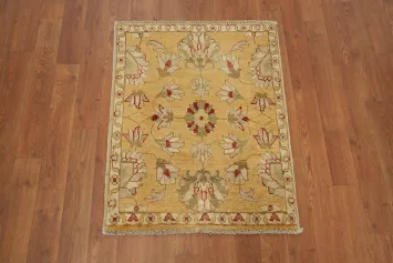 Classic Handcrafted Rug in Warm Tones with Bold Patterns 2x3