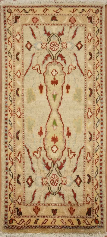 Handmade Cream Rug with Exquisite Abstract Patterns 2x3