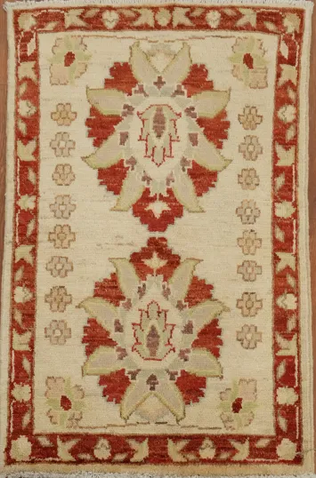 Elegant Floral Chobi Peshawar Oriental Rug 2x3