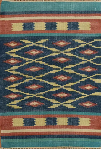 Southwest Inspired Kilim Oriental Rug 2x3
