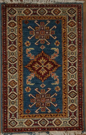 Exquisite Handmade Kazak Oriental Rug 2x3