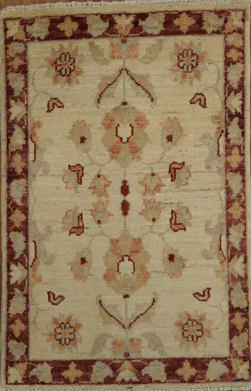Handcrafted Floral Peshawar Oriental Rug 2x3