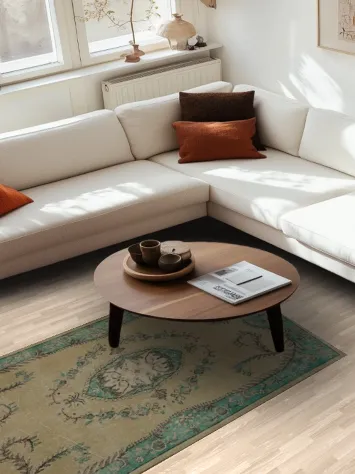 Distressed Anatolian Turkish Rug 4x7