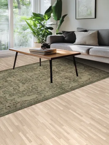 Luxury Area Rug with Classic Vine Pattern Motifs 6x9 Distressed