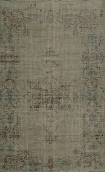 Vintage Earth Tones Traditional Oriental Area Rug 6x8 Distressed