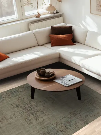 Vintage Earth Tones Traditional Oriental Area Rug 6x8 Distressed