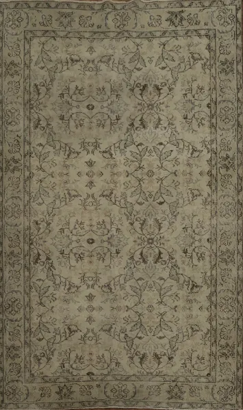 Classic Old Turkish Carpet Distressed Area Rug 6x9