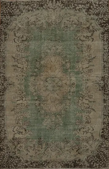 Classic Vintage Turkish Distressed 6X9 Rug