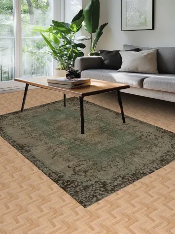 Classic Vintage Turkish Distressed 6X9 Rug