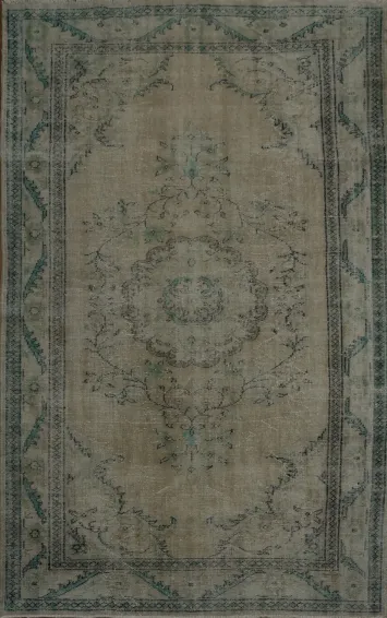 Muted Toned Rug with Vintage Distressed 6x9