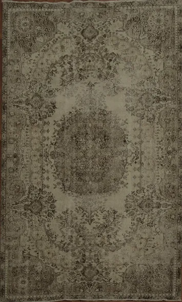 Elegant Vintage Turkish Distressed Rug 6x10