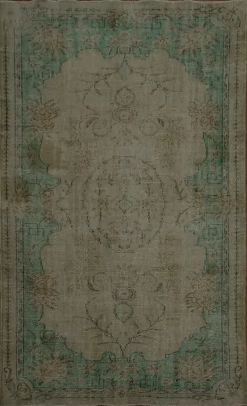 Distressed-Inspired Turkish Turkish Rug 5x8