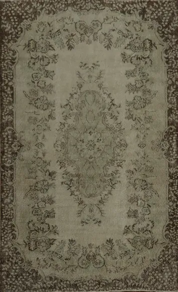 Elegant Vintage Inspired Floral Pattern Rug 6x9
