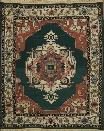 Luxurious Designer Sumak Chinese Heriz Area Rug 9x11