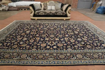 Kashan Persian Large Rug 11x14