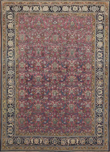 Elegant Traditional Tabriz Persian Area Rug 9x12