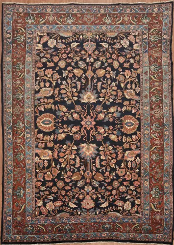 Luxurious Persian Vegetable Dye Malayer Persian Large Rug 10x14