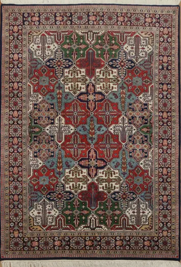 Exquisite Handcrafted Agra Oriental Area Rug 6x9