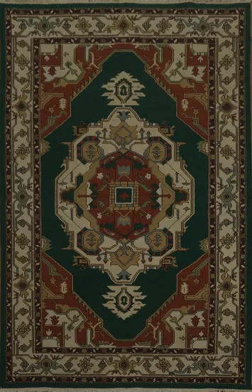 Traditional Handmade Sumak Chinese Heriz Area Rug 6x9